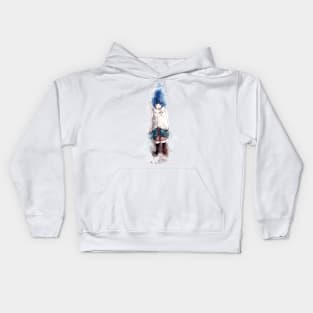 Laid Back Camp - Rin *Watercolor* Kids Hoodie